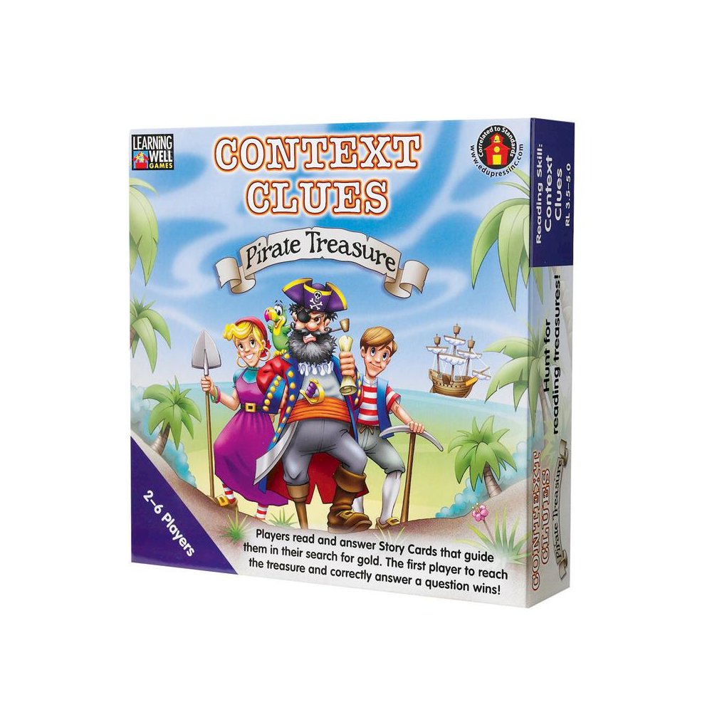Context Clues Pirate Treasure Blue. Picture 1