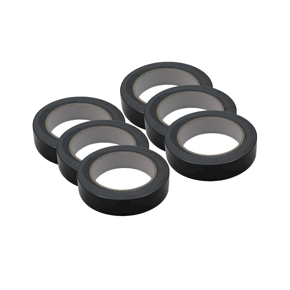 Floor Marking Tape, Black, 6 Rolls. Picture 1