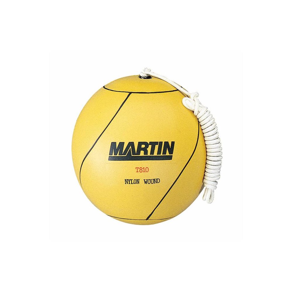 TETHERBALL RUBBER NYLON WOUND W/ ROPE. Picture 1