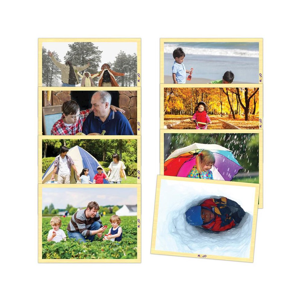 Change of Seasons Wooden 8-Puzzle Set. Picture 1