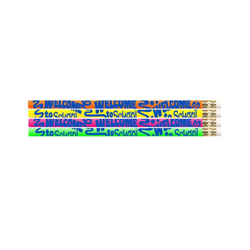 Welcome To School Motivational Pencils, 12 Per Pack, 12 Packs. Picture 1