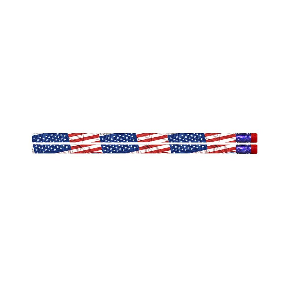 Flags & Fireworks Pencil, 12 Per Pack, 12 Packs. Picture 1