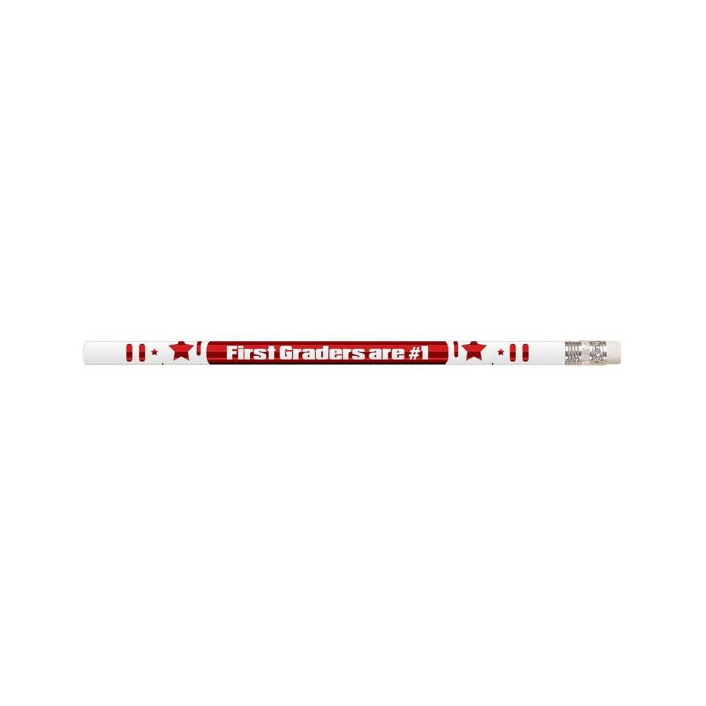 1st Graders Are #1 Motivational Pencils, 12 Per Pack, 12 Packs. Picture 1