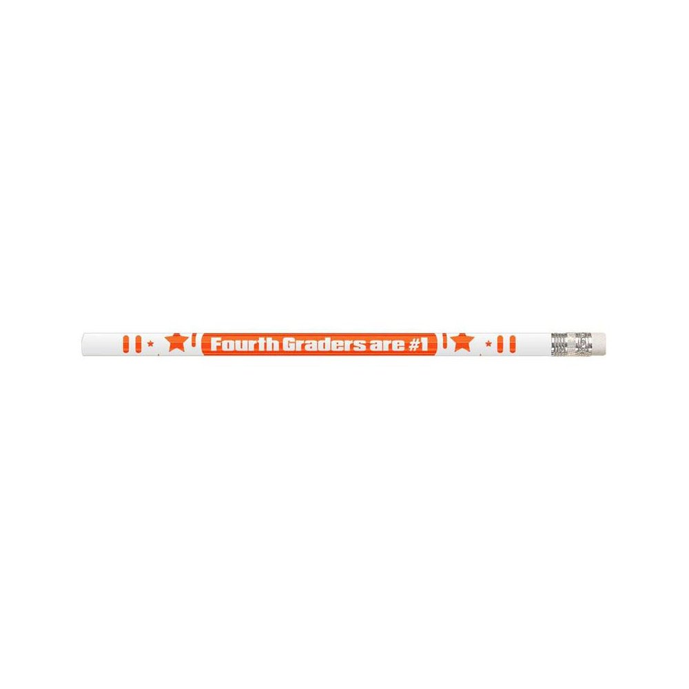 4th Graders Are #1 Motivational Pencils, 12 Per Pack, 12 Packs. Picture 1