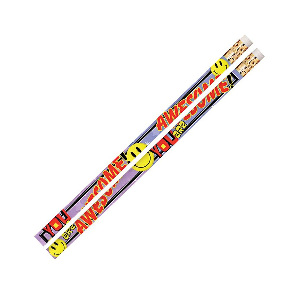 You Are Awesome Motivational Pencils, 12 Per Pack, 12 Packs. Picture 1