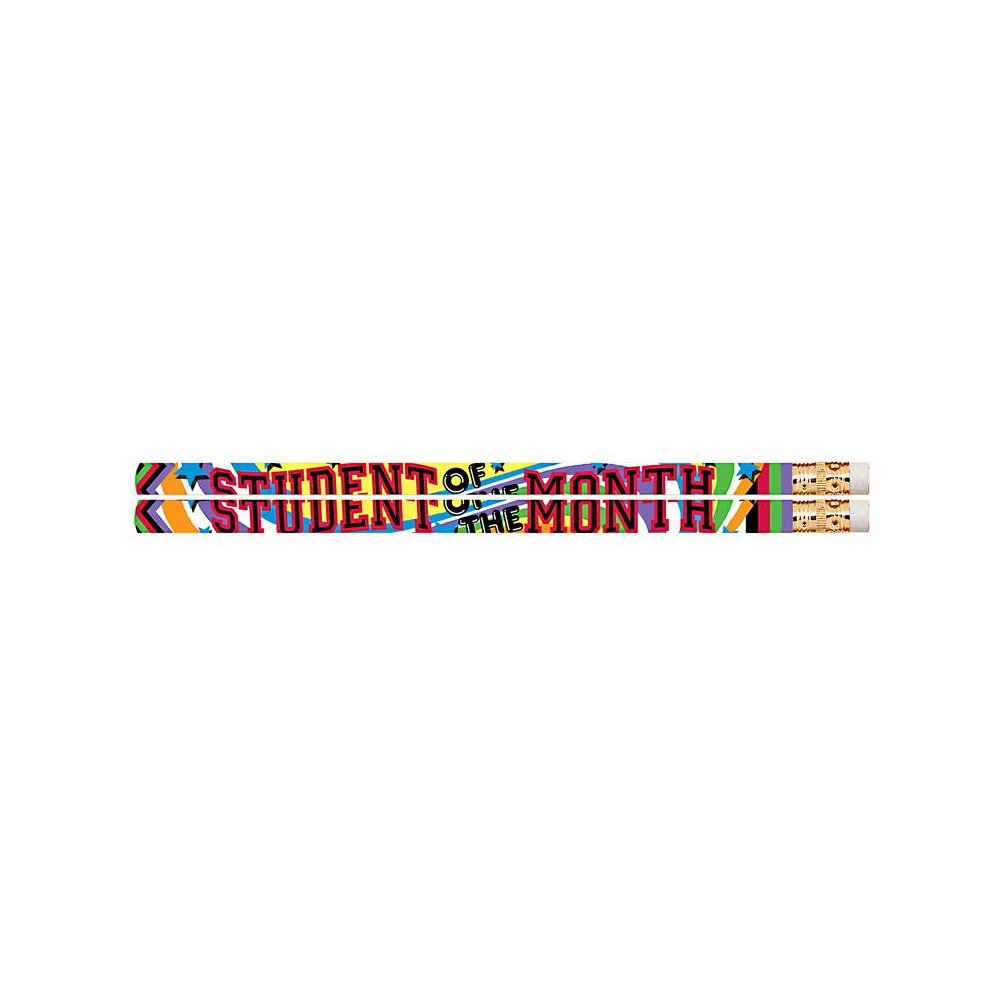Student of the Month Pencil, 12 Per Pack, 12 Packs. Picture 1