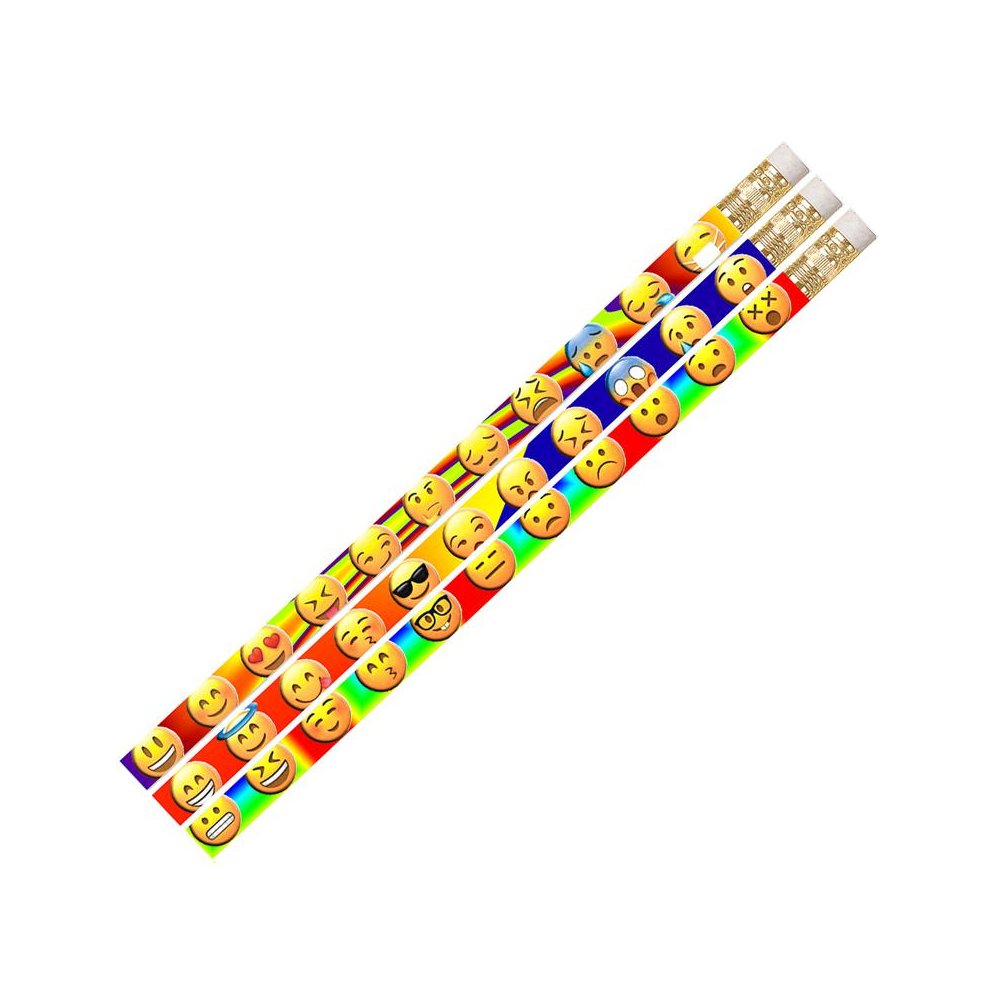 Emojis Motivational Pencil, 12 Per Pack, 12 Packs. Picture 1