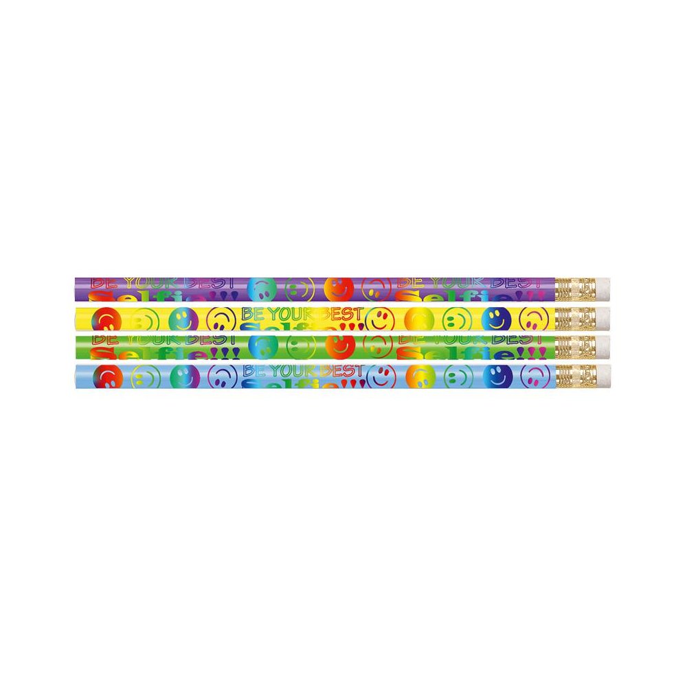 Be Your Best Selfie Motivational Pencils, 12 Per Pack, 12 Packs. Picture 1