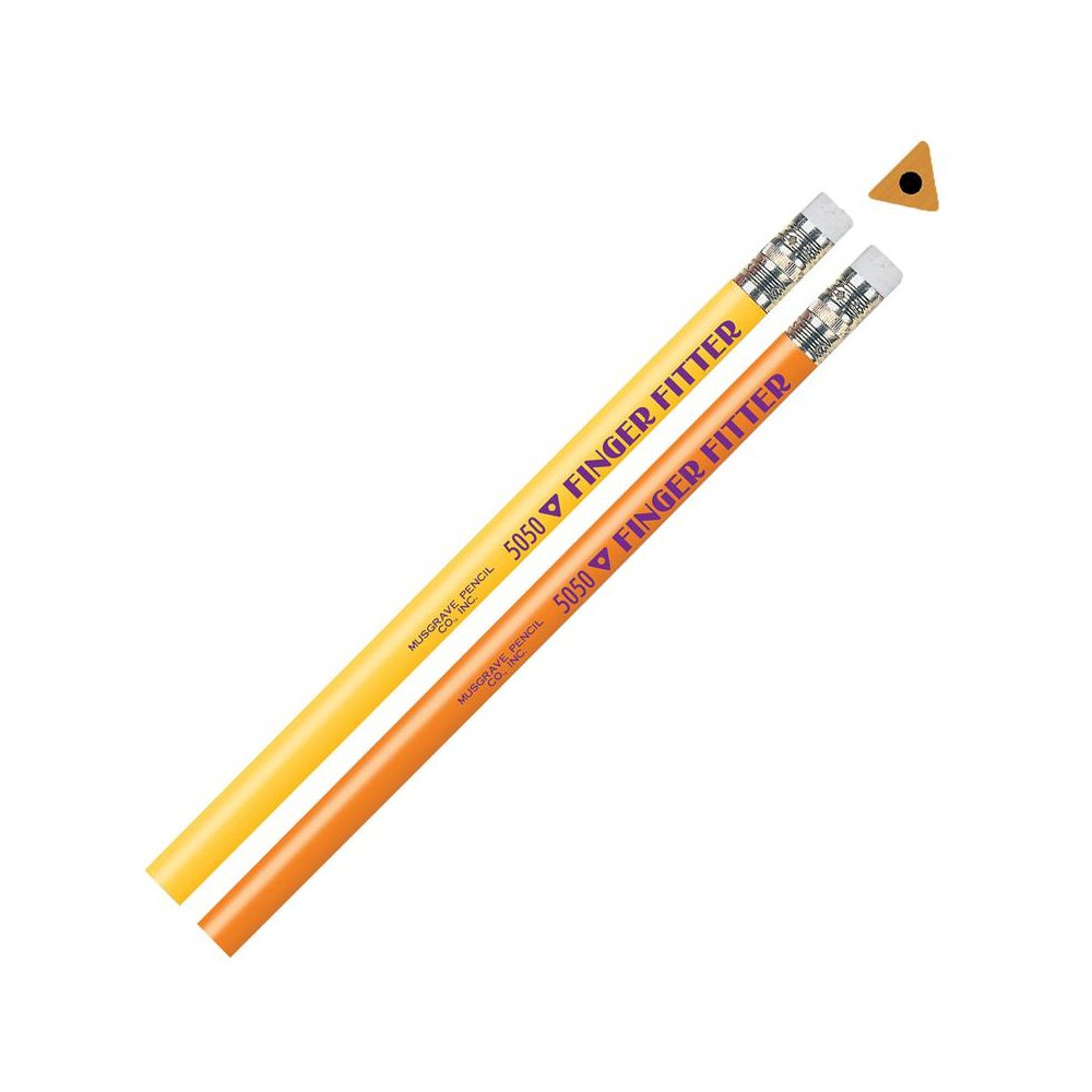 Finger Fitter Pencils with Eraser, 12 Per Pack, 3 Packs. Picture 1