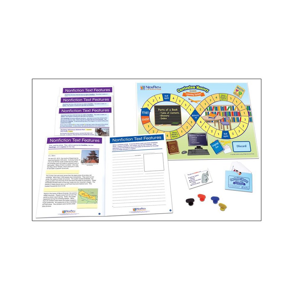 Nonfiction Text Features Learning Center, Grades 3-5. Picture 1