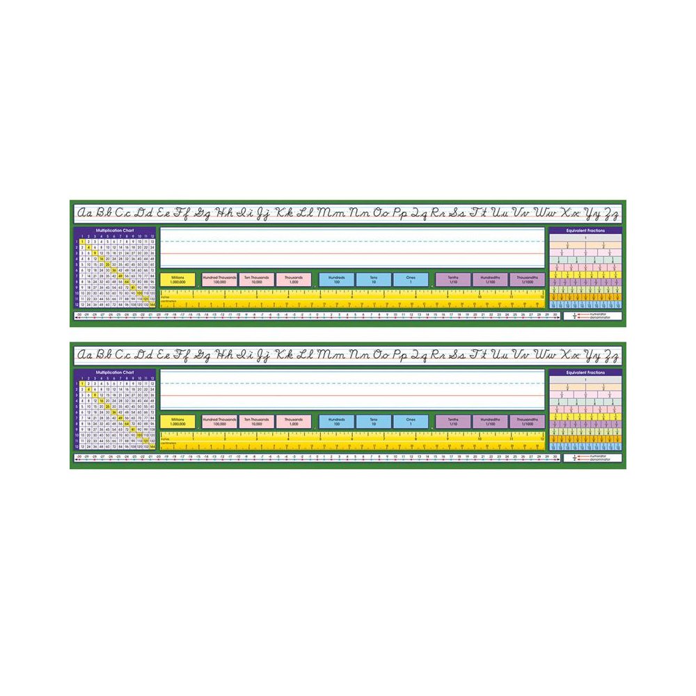 Adhesive Intermediate Contemporary Cursive Desk Plates, 36 Per Pack, 2 Packs. Picture 1
