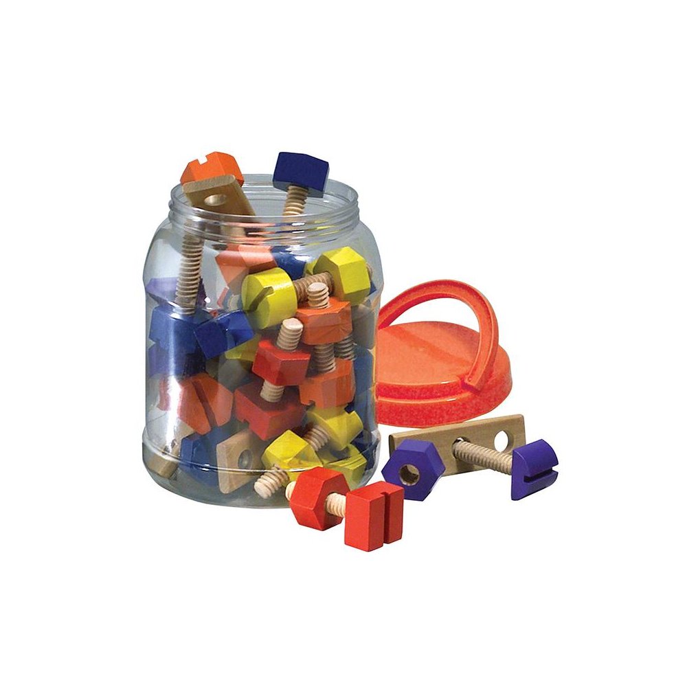 NUTS & BOLTS WOODEN 38CT. Picture 1