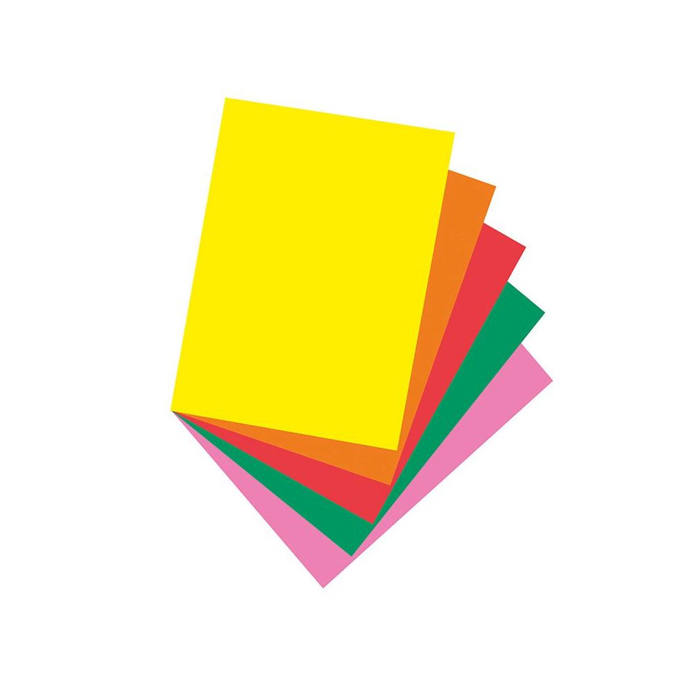 Bright Multi-Purpose Paper, 5 Assorted Colors, 24 lb., 8-1/2" x 11", 500 Sheets. Picture 1