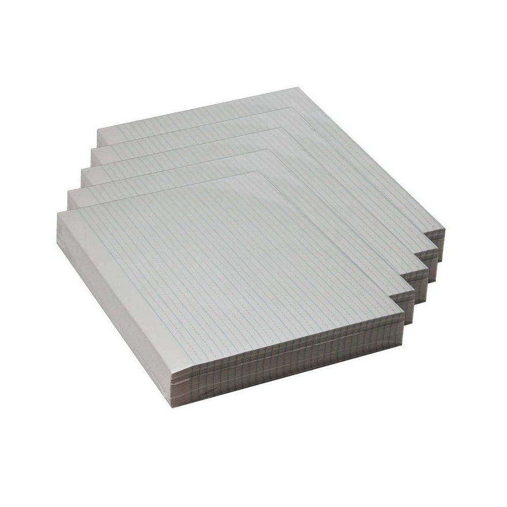 Newsprint Handwriting Paper, Grade 3, 500 Sheets Per Pack, 5 Packs. Picture 1