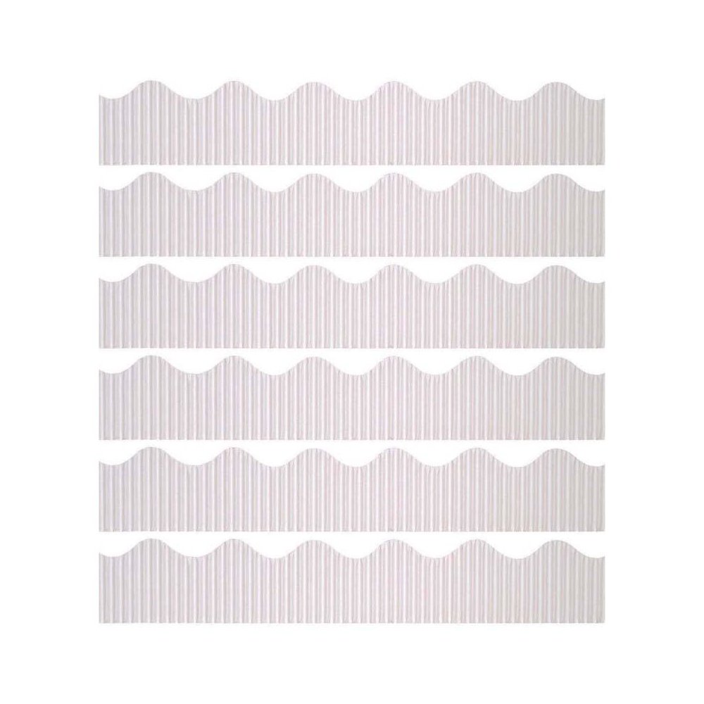Decorative Border, White, 2-1/4" x 50', 6 Rolls. Picture 1