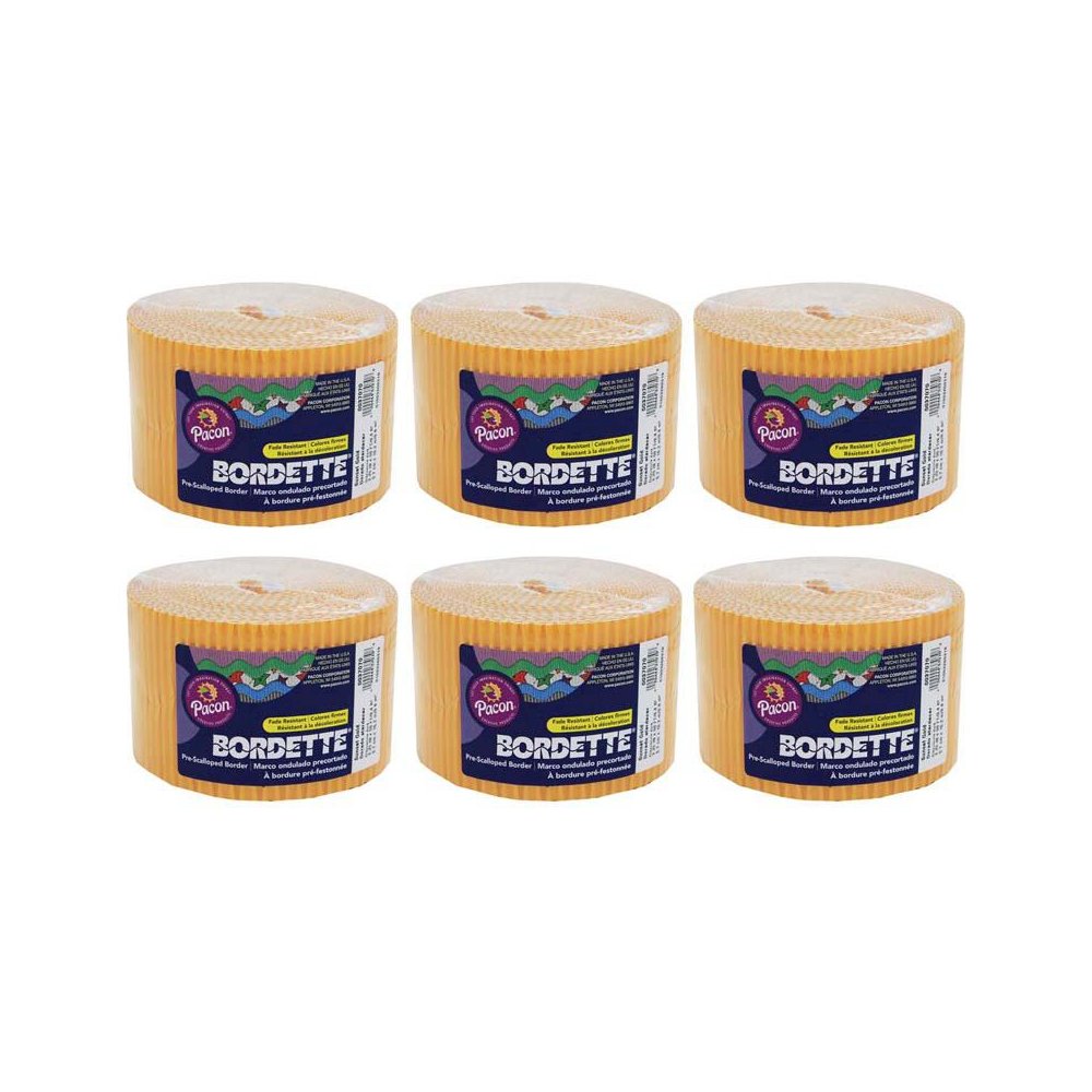 Decorative Border, Sunset Gold, 2-1/4" x 50', 6 Rolls. Picture 1