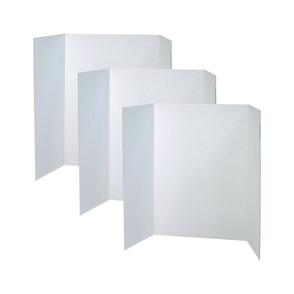 Presentation Board, White, Single Wall, 48" x 36", Pack of 3. Picture 1