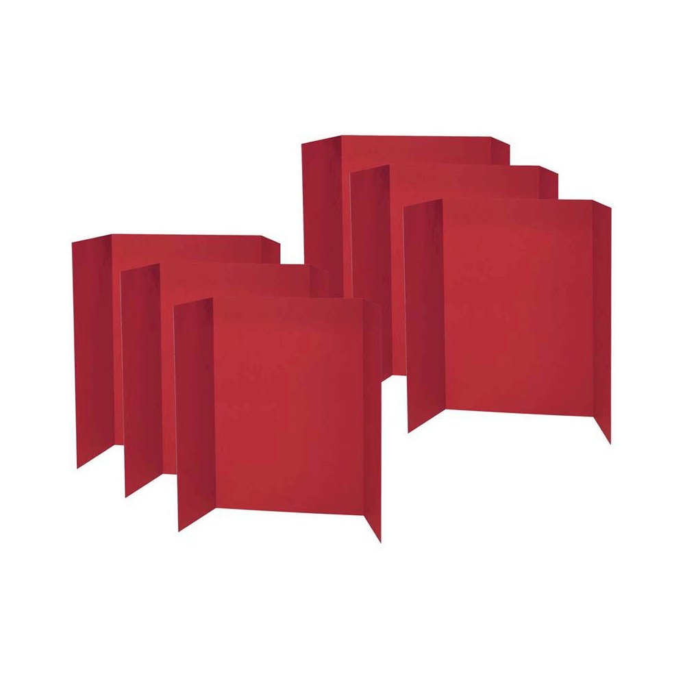 Presentation Board, Red, Single Wall, 48" x 36", Pack of 12. Picture 1