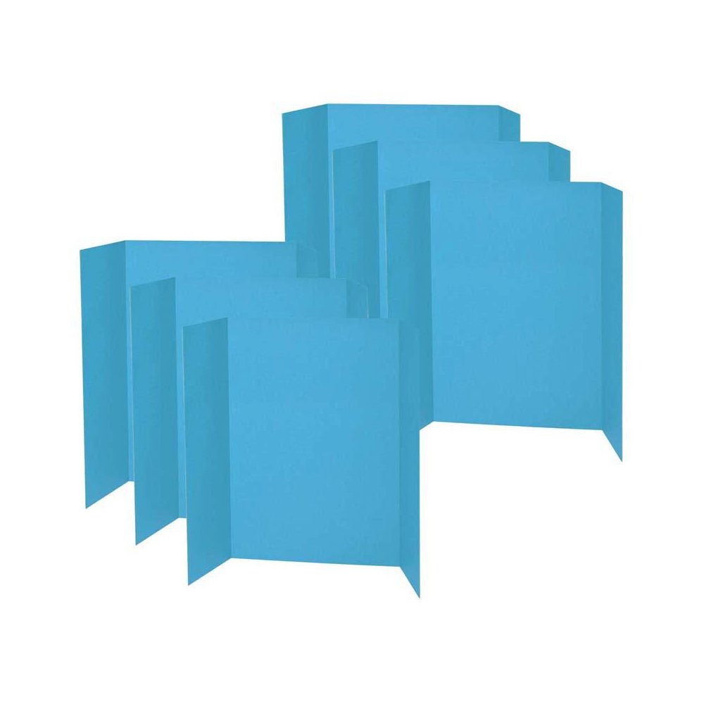 Presentation Board, Sky Blue, Single Wall, 48" x 36", Pack of 6. Picture 1