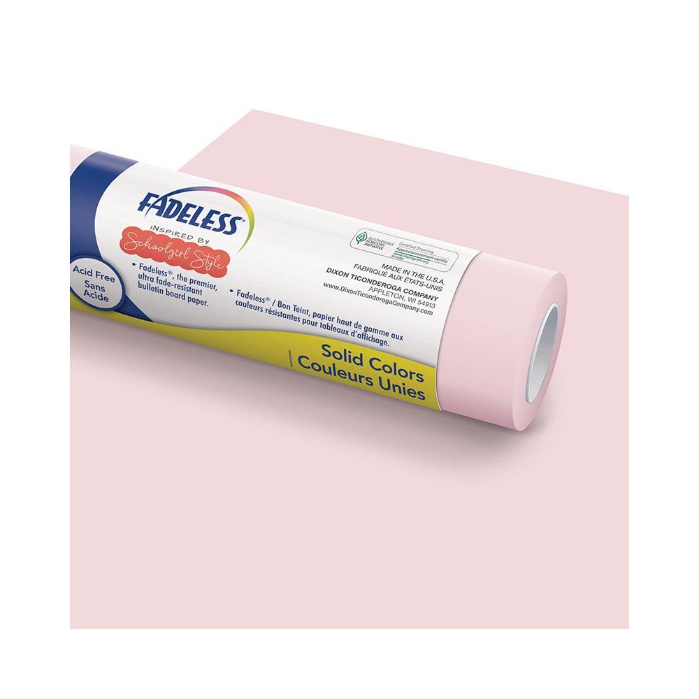 Schoolgirl Style Bulletin Board Paper, 48" x 50' Roll, Lavender Haze. Picture 1
