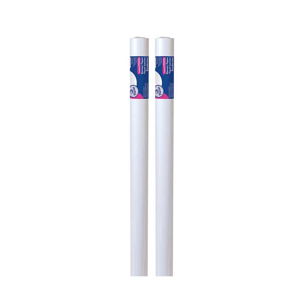 Banner Roll, White, 36" x 75' Per Roll, 2 Rolls. Picture 1