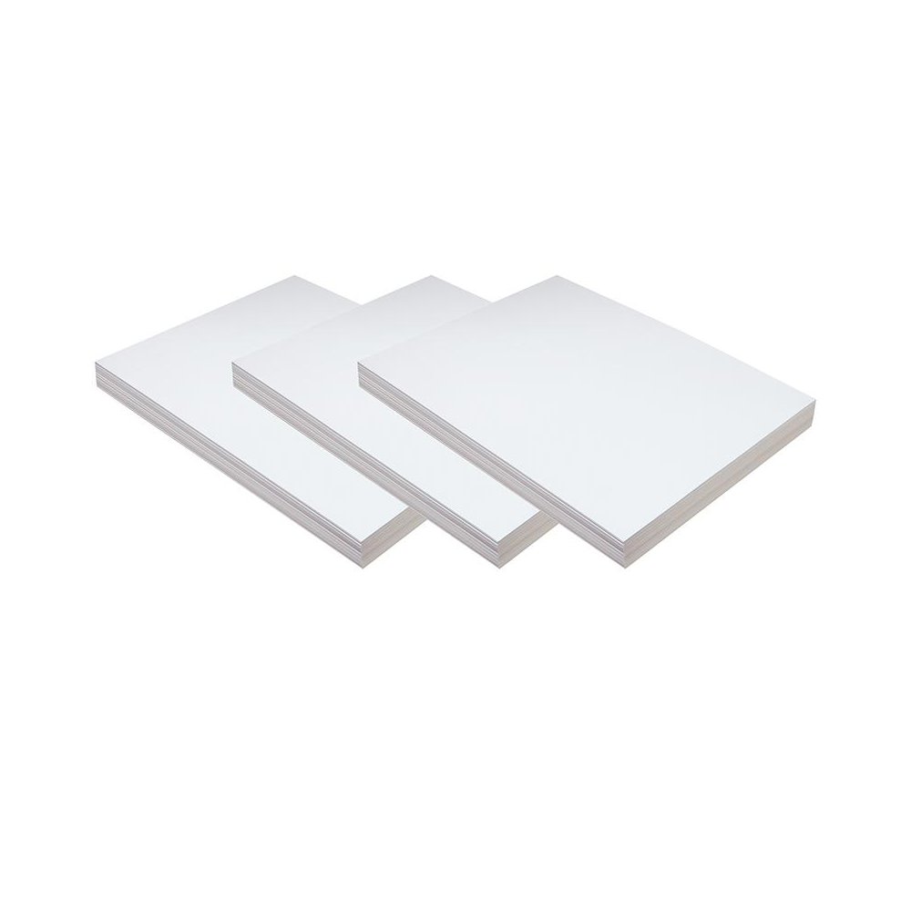 Medium Weight Tagboard, White, 9" x 12", 100 Sheets Per Pack, 3 Packs. Picture 1