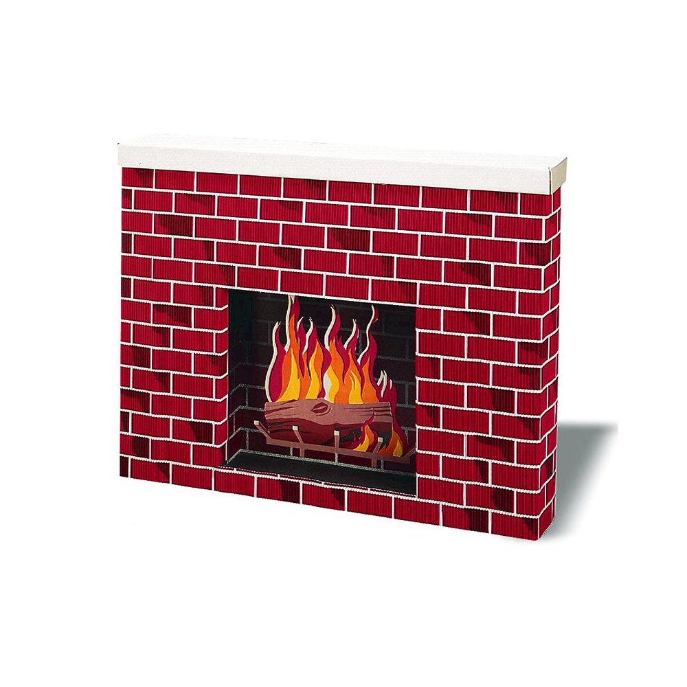 Corrugated Fireplace 38X7X30. Picture 1