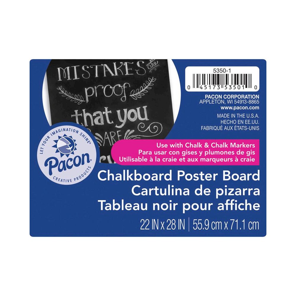 Chalkboard Poster Board 25 Sheets. Picture 1