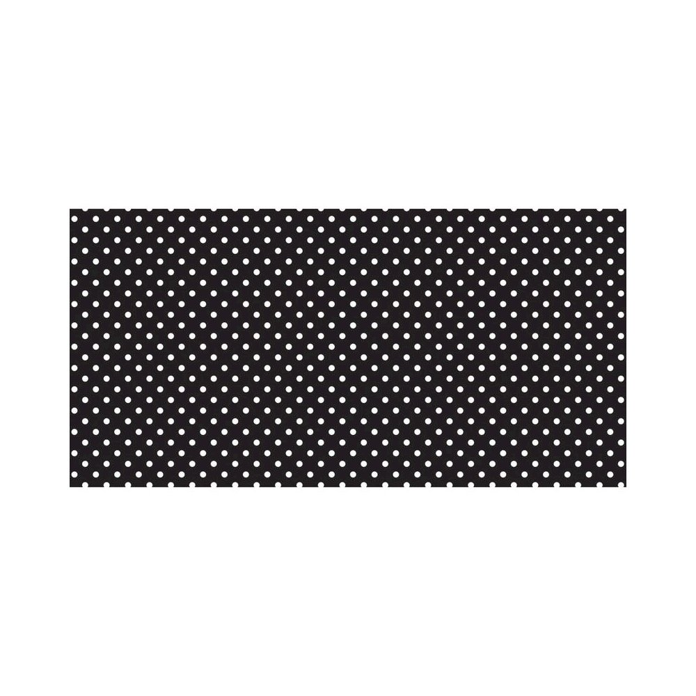 FADELESS 48X50 CLASSIC DOTS BLACK AND WHITE DESIGN ROLL. Picture 1