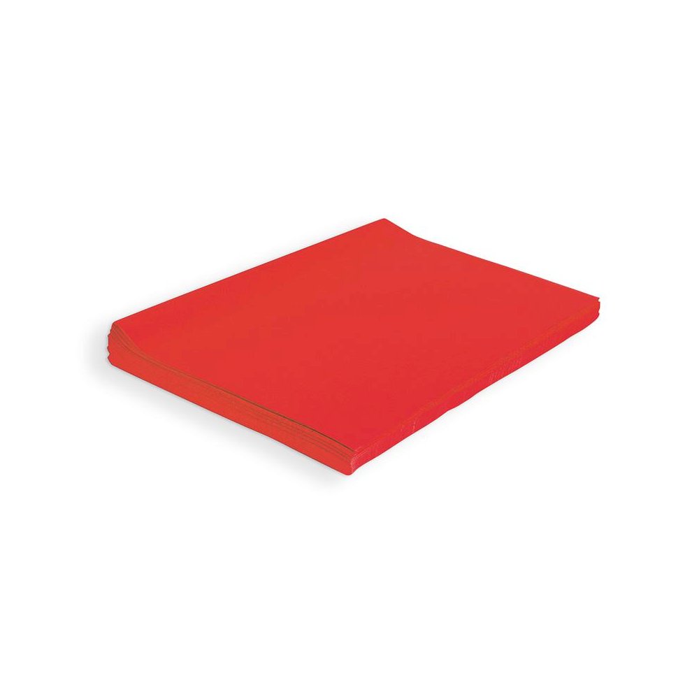 Deluxe Bleeding Art Tissue, Scarlet, 20" x 30", 480 Sheets. Picture 1