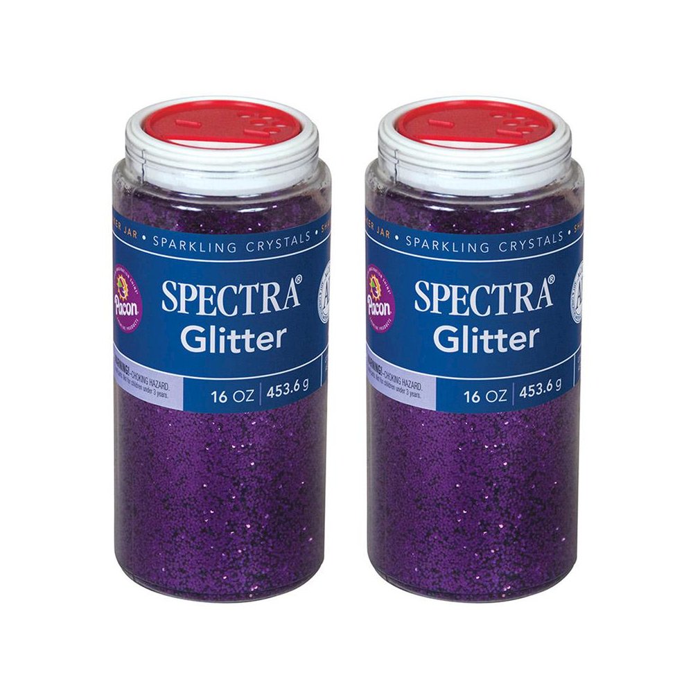 Glitter, Purple, 1 lb. Per Jar, 2 Jars. Picture 1