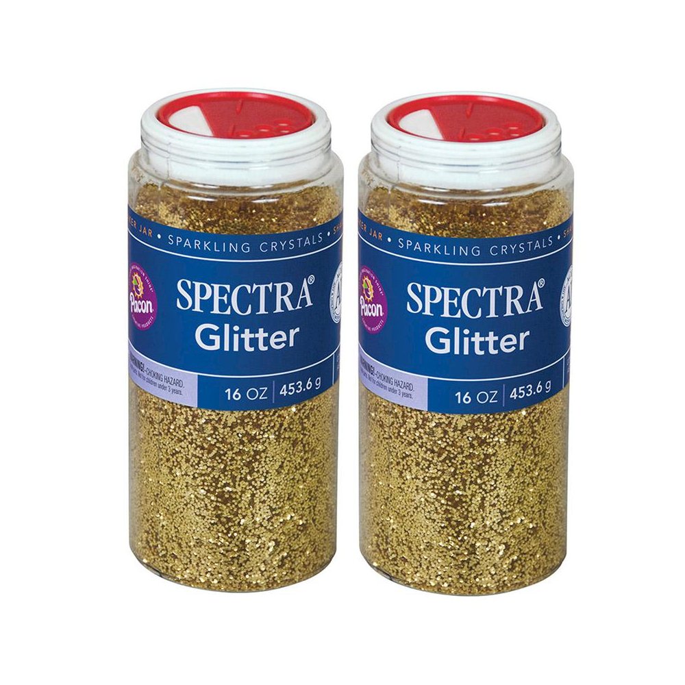 Glitter, Gold, 1 lb. Per Jar, 2 Jars. Picture 1