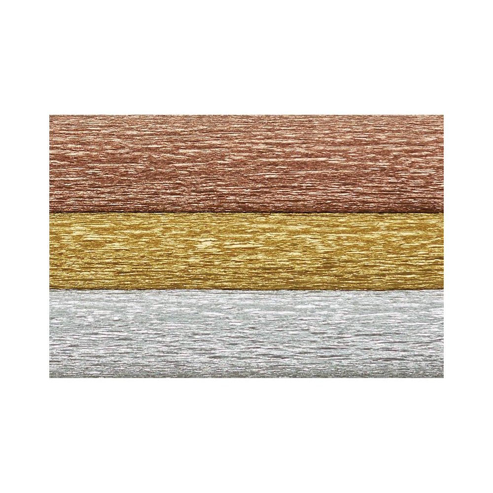 Extra Fine Crepe Paper, Metallic Assortment, 10.7 sq. ft. Picture 1