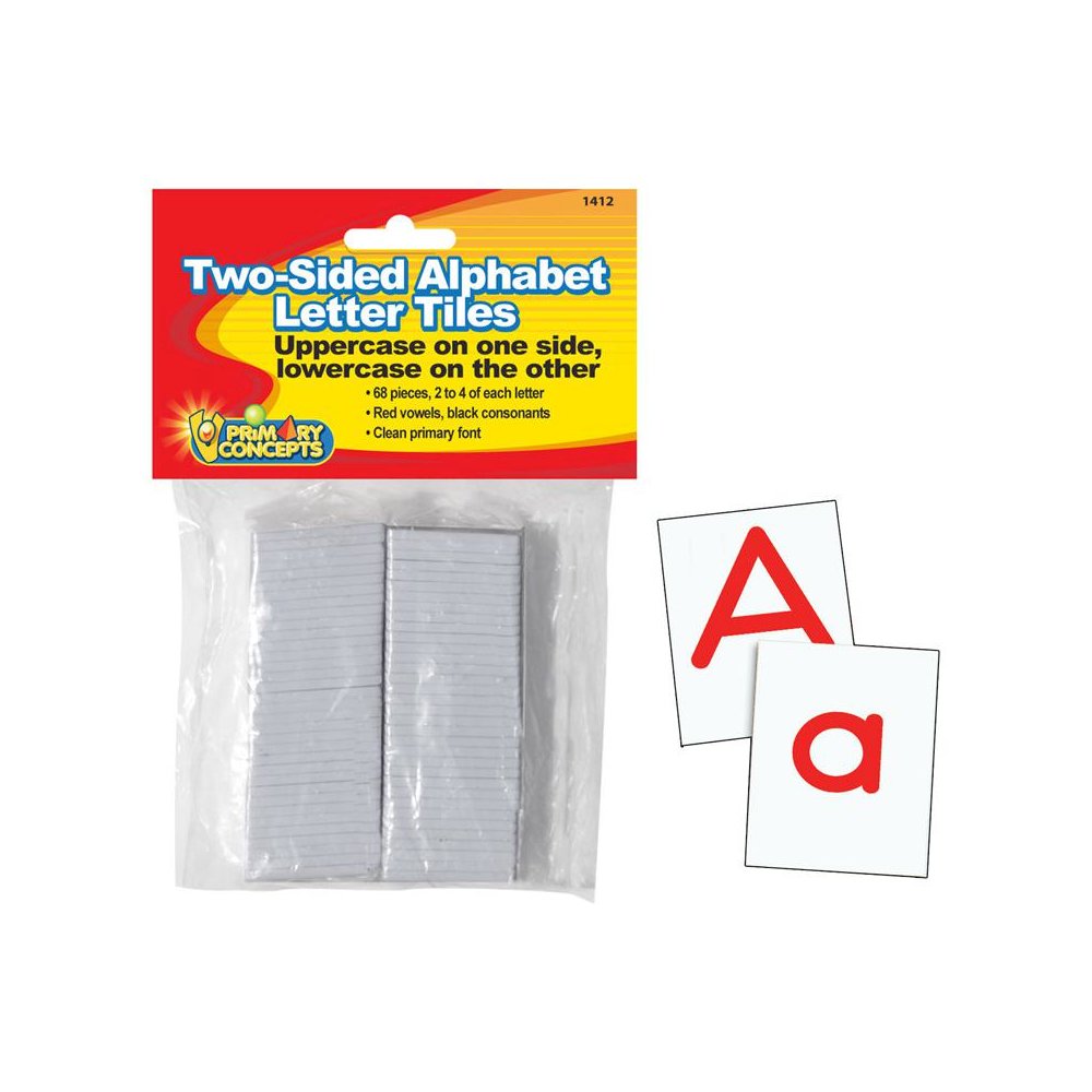 TWO-SIDED ALPHABET LETTER TILES. Picture 1