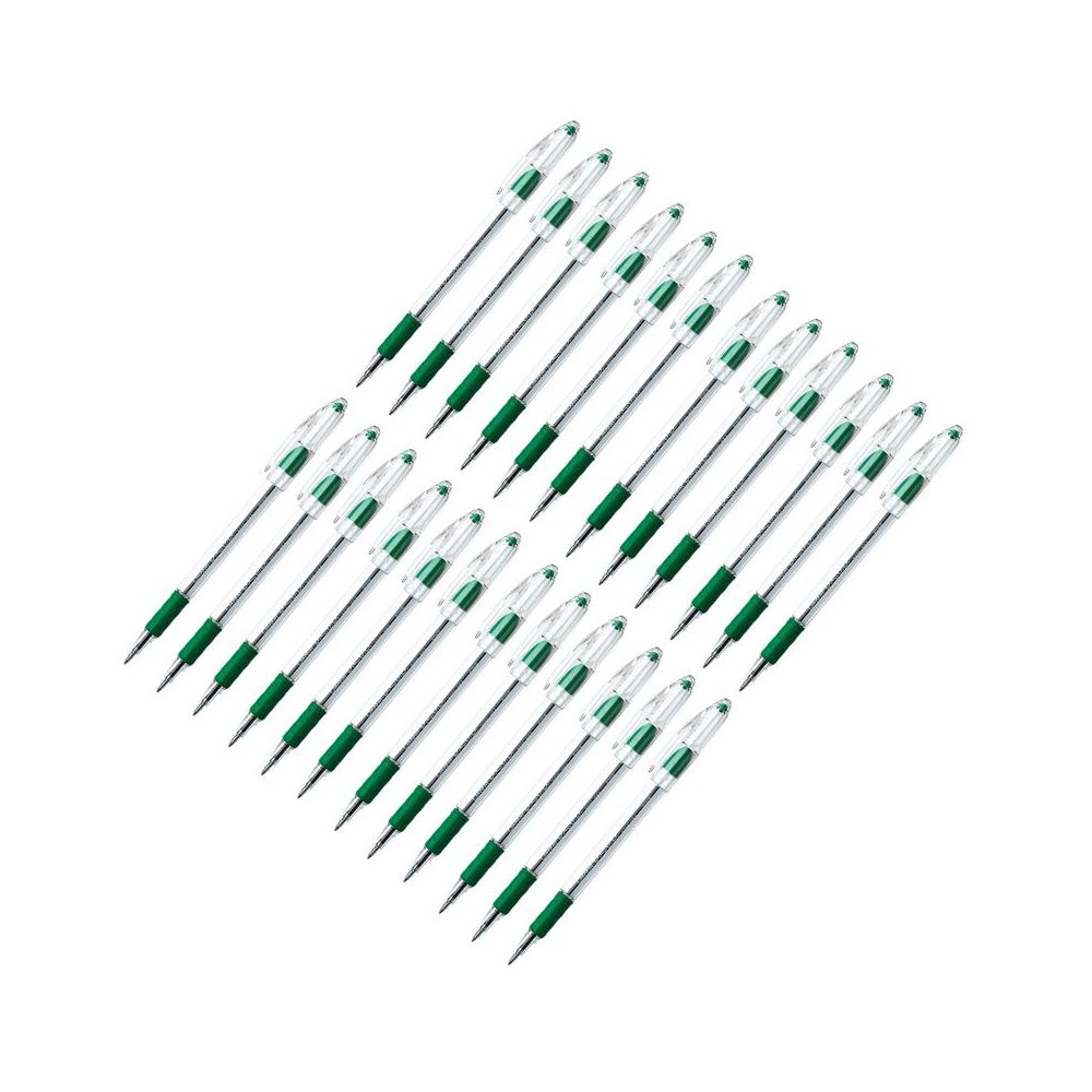 R.S.V.P. Ballpoint Pen, Fine Point, Green, Pack of 24. Picture 1