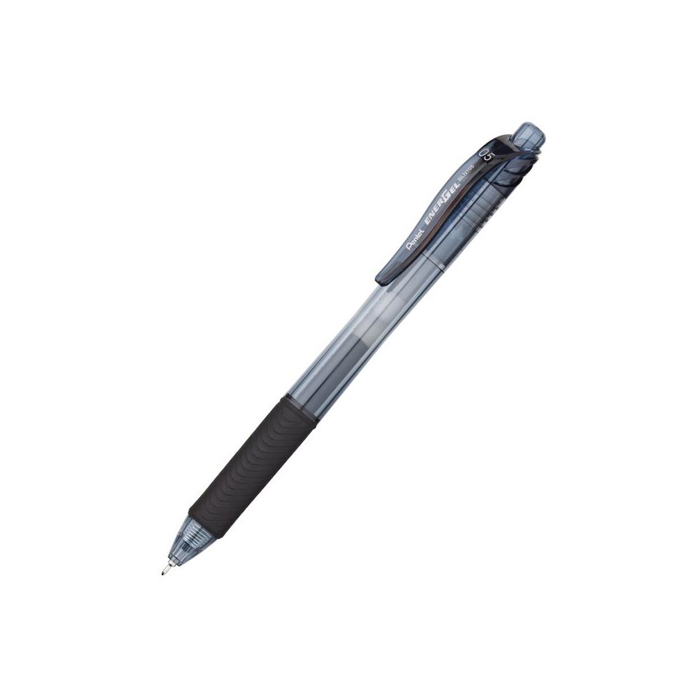 EnerGel-X Retractable Liquid Gel Pen, Black, 0.5mm, Pack of 12. Picture 1
