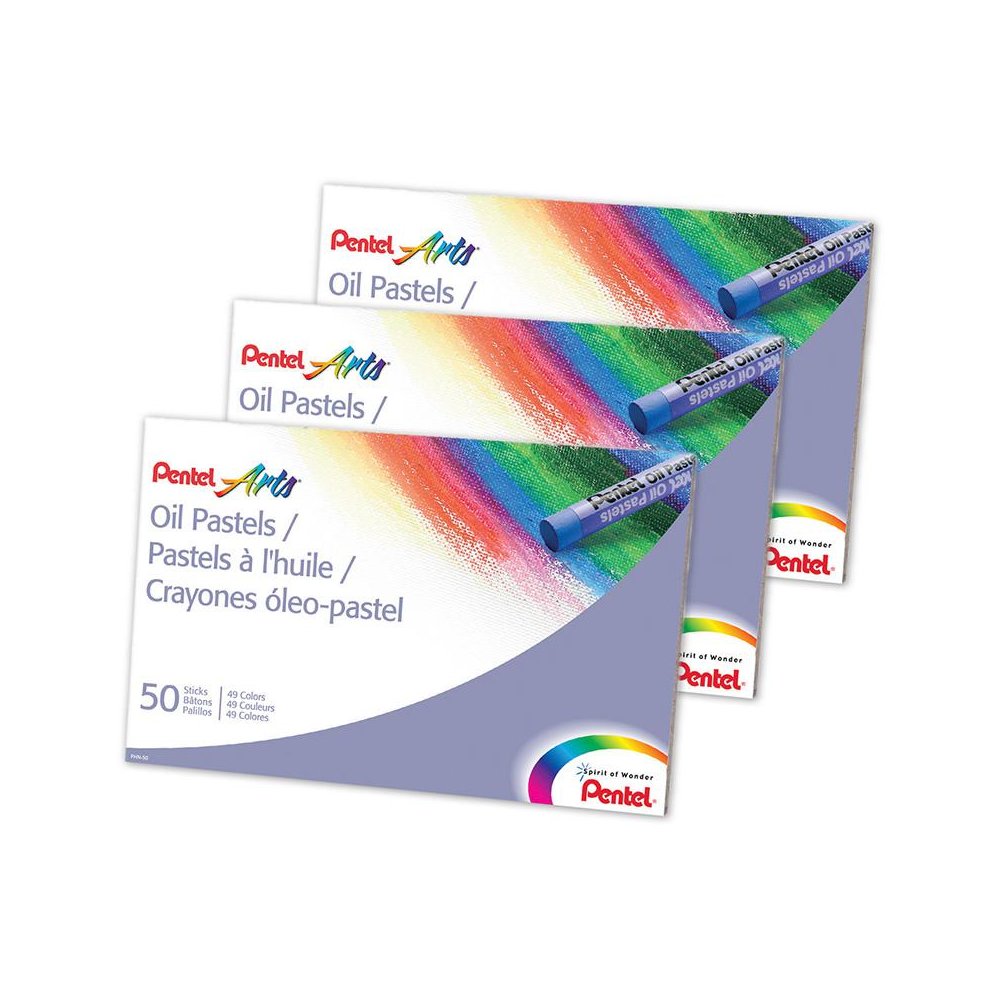 Oil Pastels, 50 Per Pack, 3 Packs. Picture 1