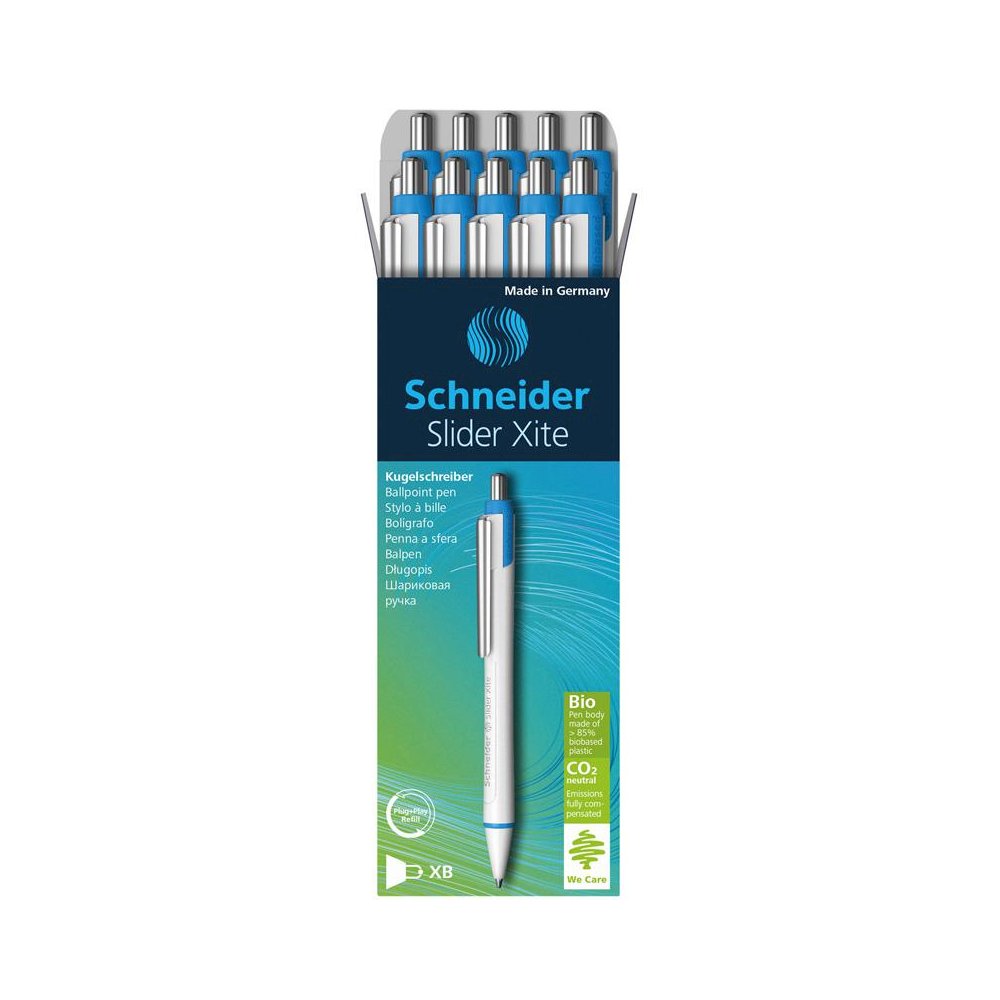 Slider Xite XB Refillable + Retractable Ballpoint Pen, 1.4 mm, Box of 10 Pens. Picture 1