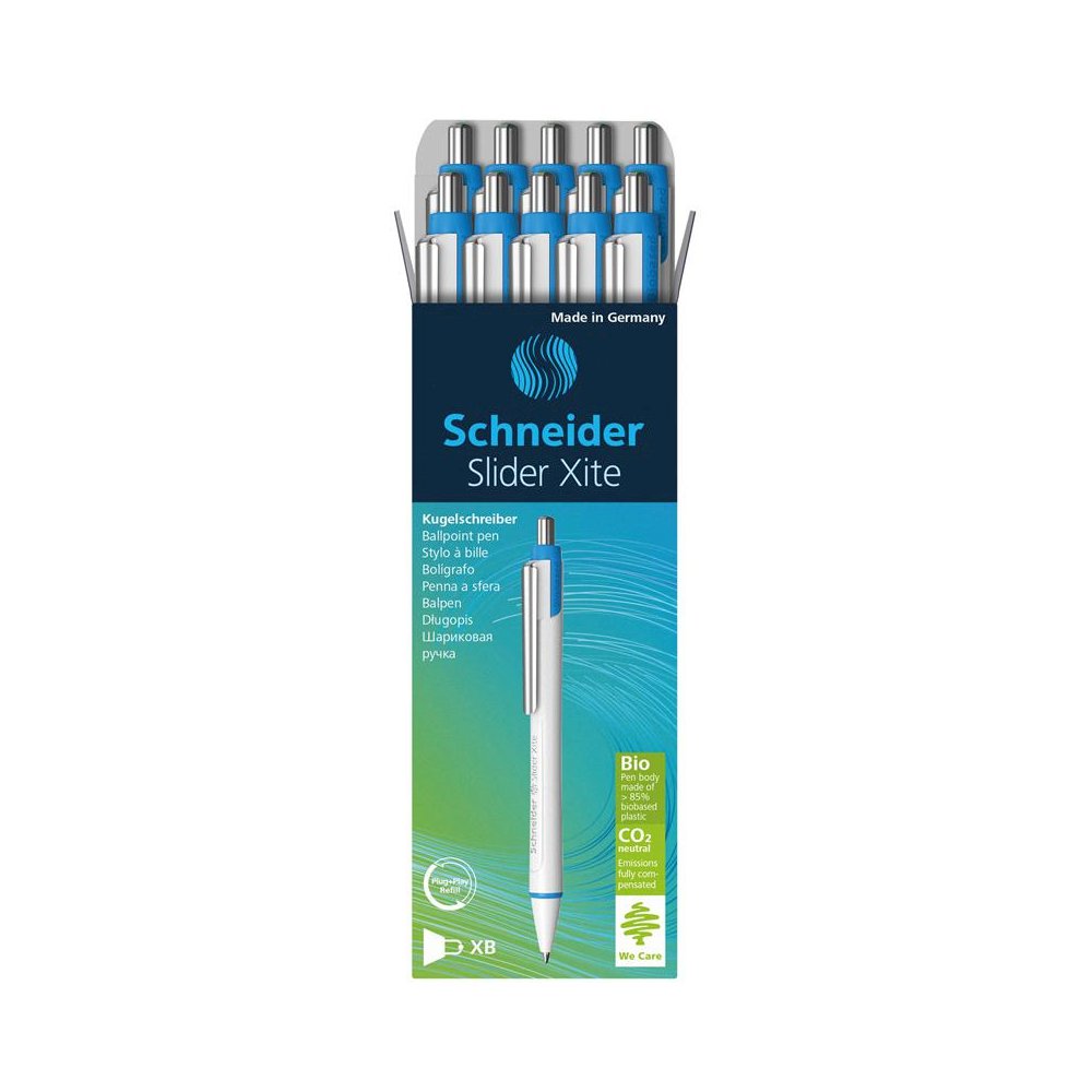 Slider Xite XB Refillable + Retractable Ballpoint Pen, 1.4 mm, Box of 10 Pens. Picture 1