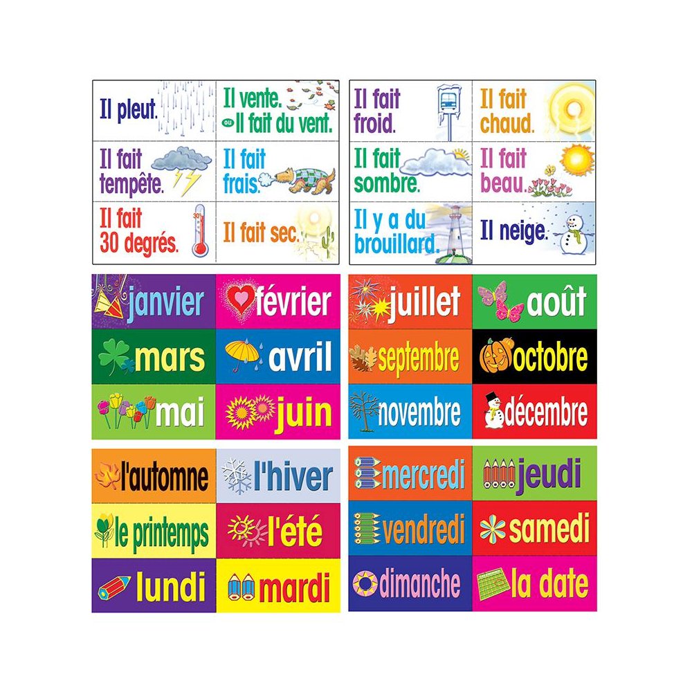 French Multi-Purpose Card Set. Picture 1