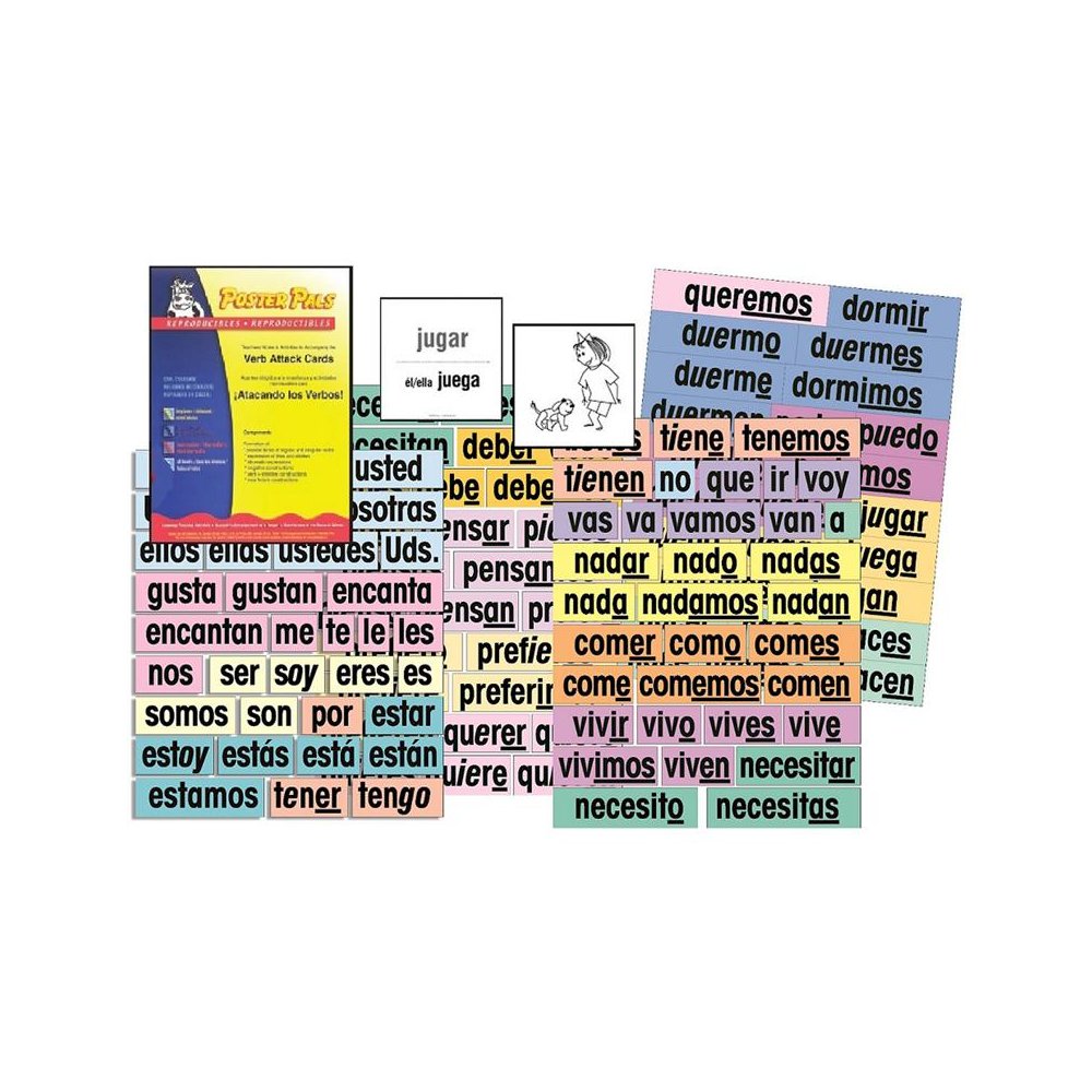 Verb Attack Card Set, Spanish. Picture 1