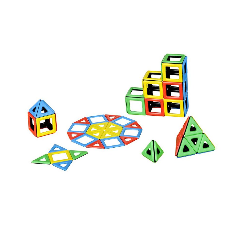 Magnetic Polydron Class Set, 96 Pieces. Picture 1