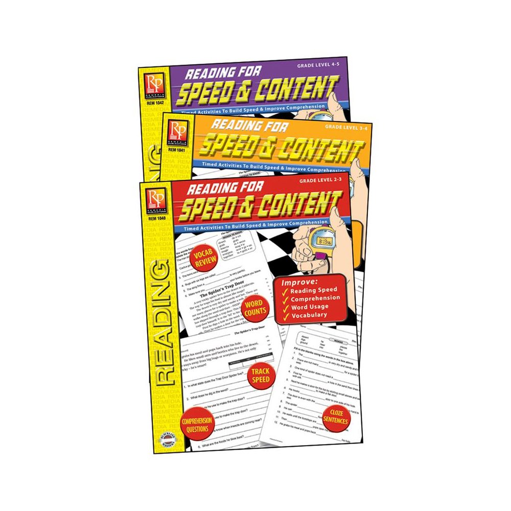 Reading for Speed & Content 3-Book Set. Picture 1