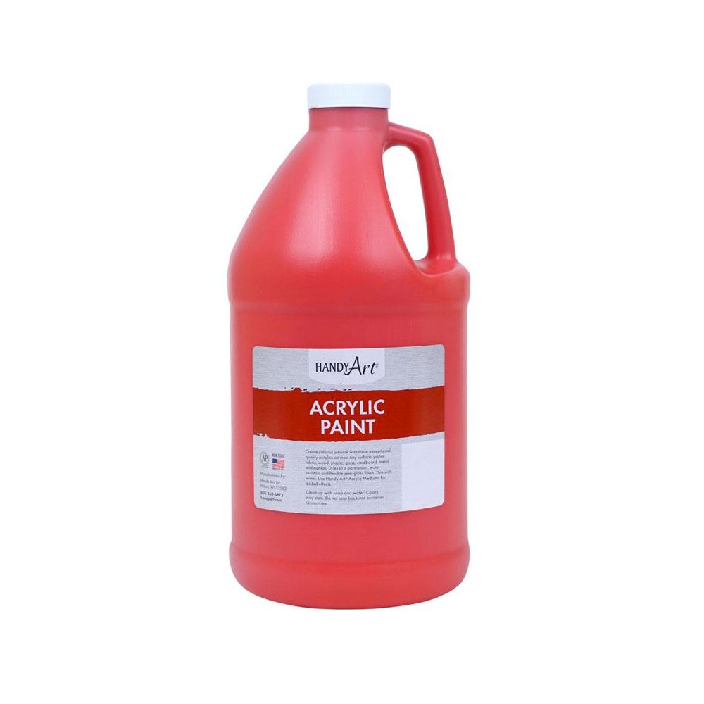 Acrylic Paint Half Gallon, Vermilion. Picture 1