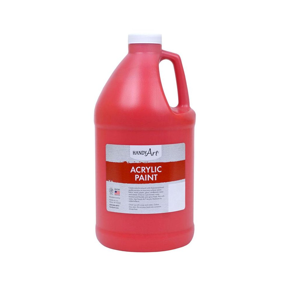 Acrylic Paint Half Gallon, Brite Red. Picture 1
