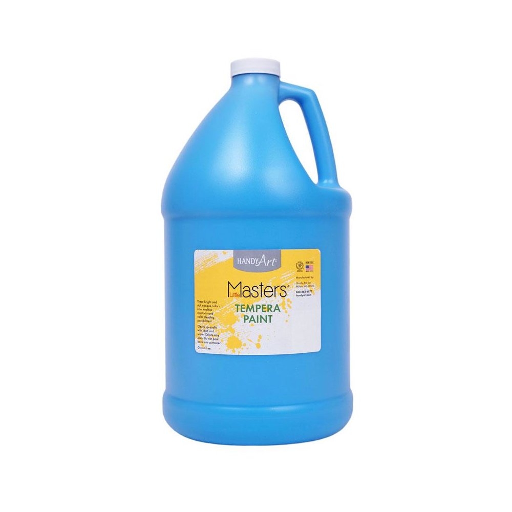 Little Masters Tempera Paint, Light Blue, Gallon. Picture 1