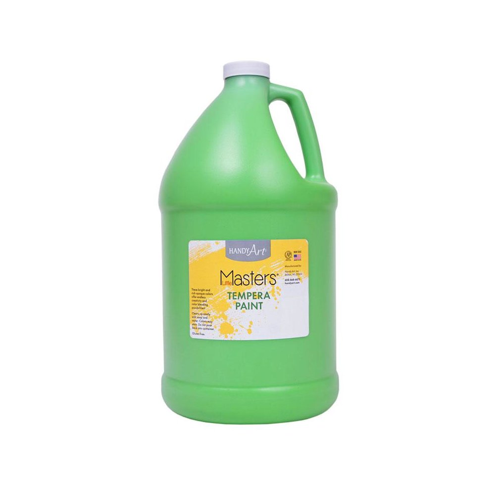 Little Masters Tempera Paint, Light Green, Gallon. Picture 1