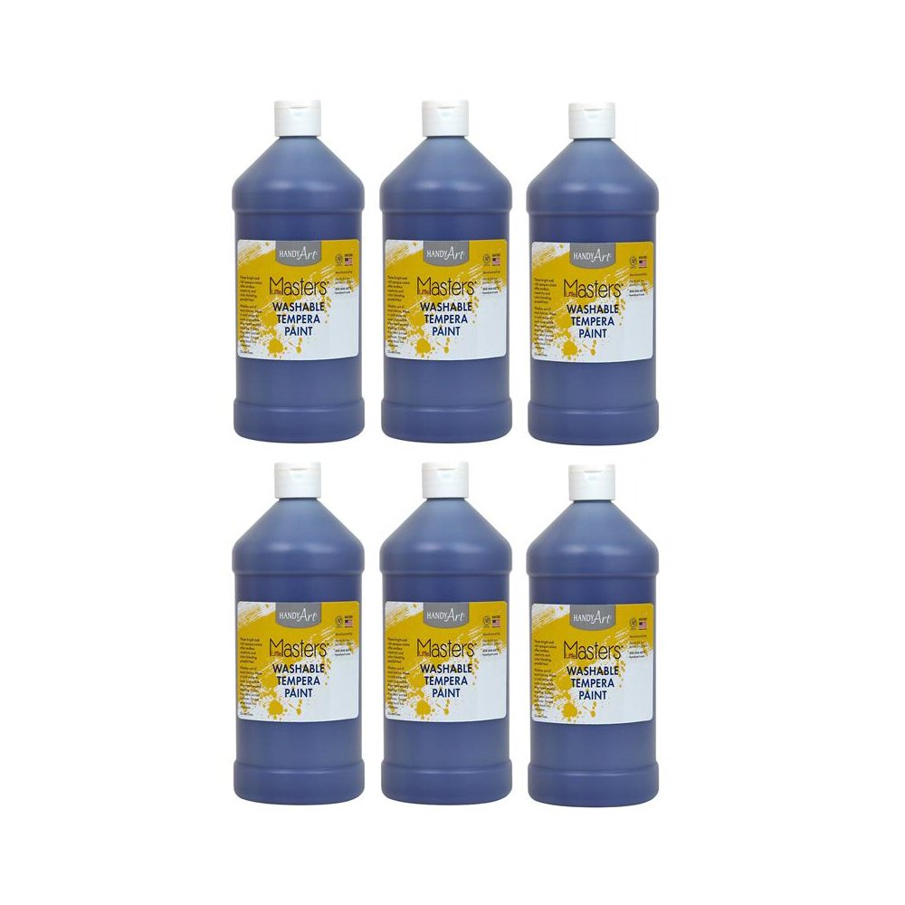 Little Masters Washable Tempera Paint, Violet, 32 oz., Pack of 6. Picture 1