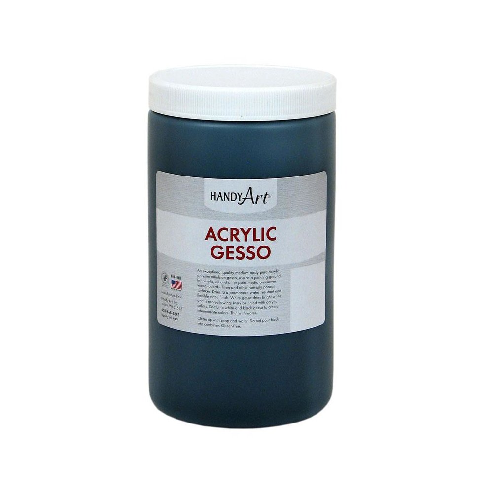Acrylic Gesso, Black, 32 oz.. Picture 1