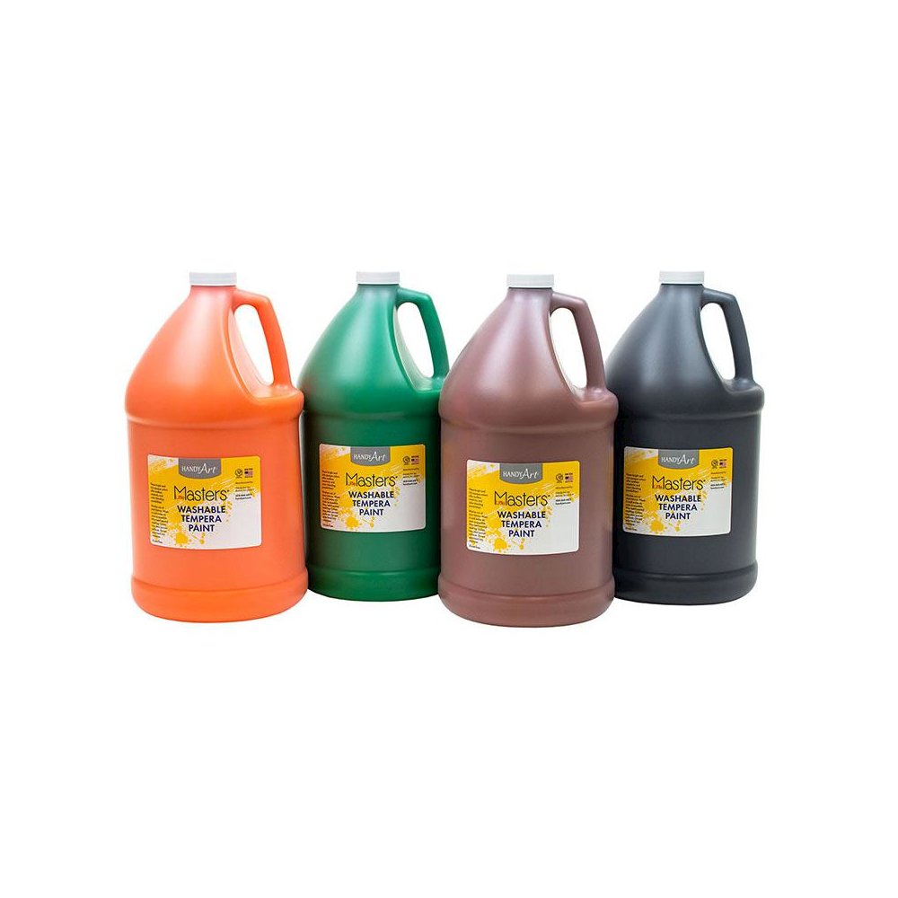 Little Masters Washable Tempera Paint - 4 Gallon Kit. Picture 1